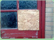 boarded up Swinton South Yorkshire